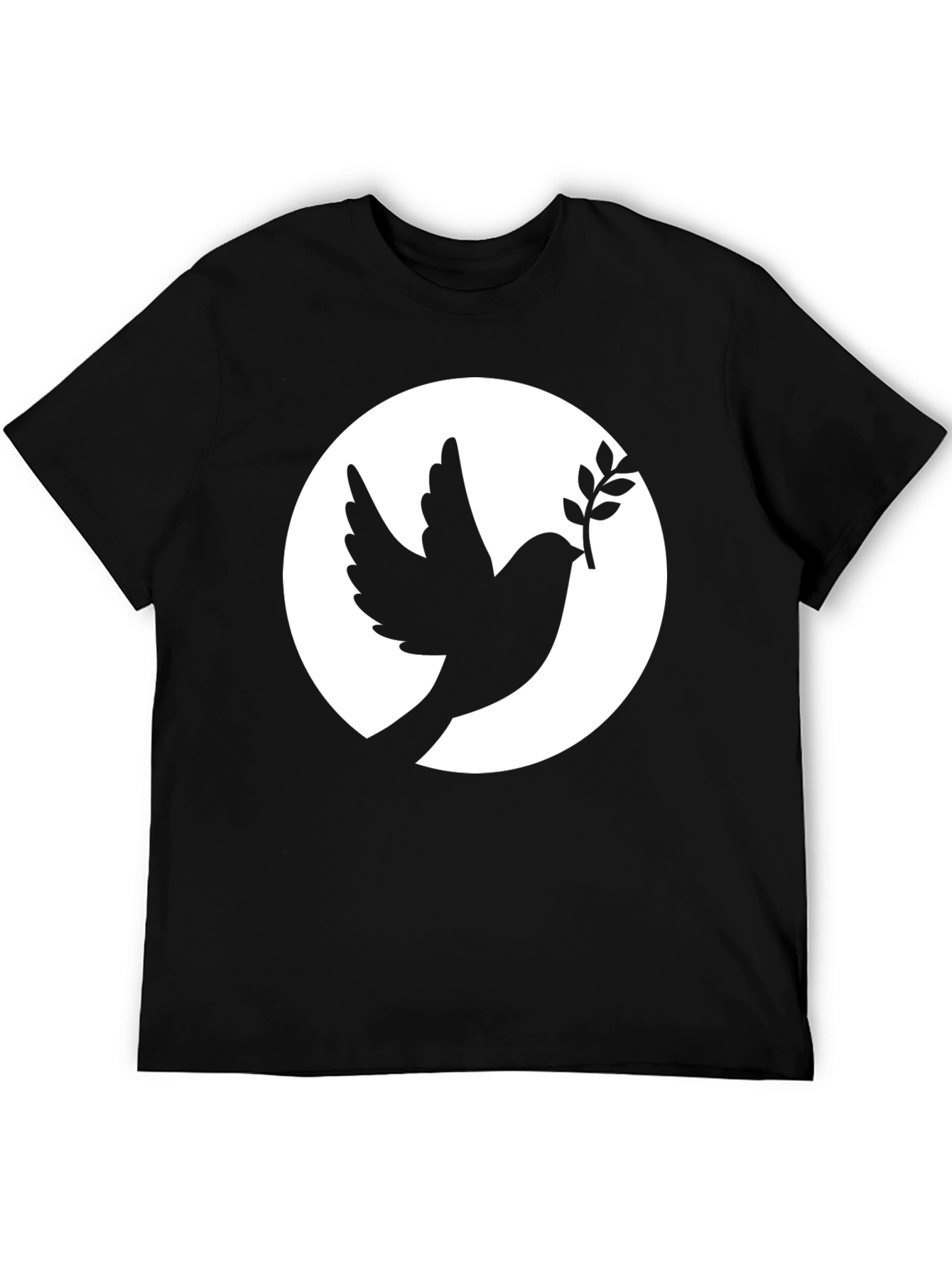 Dove Peace Symbol Black T-Shirt