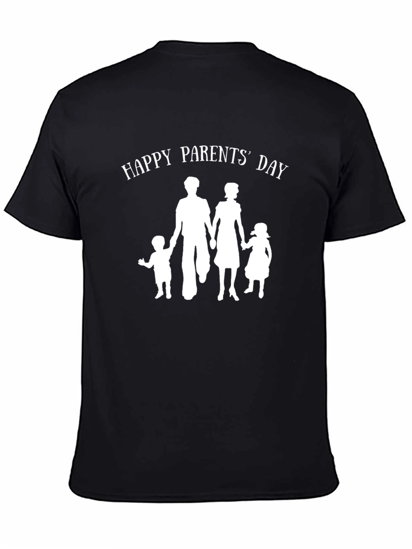 Happy Parents Day Graphic T-Shirt - Black