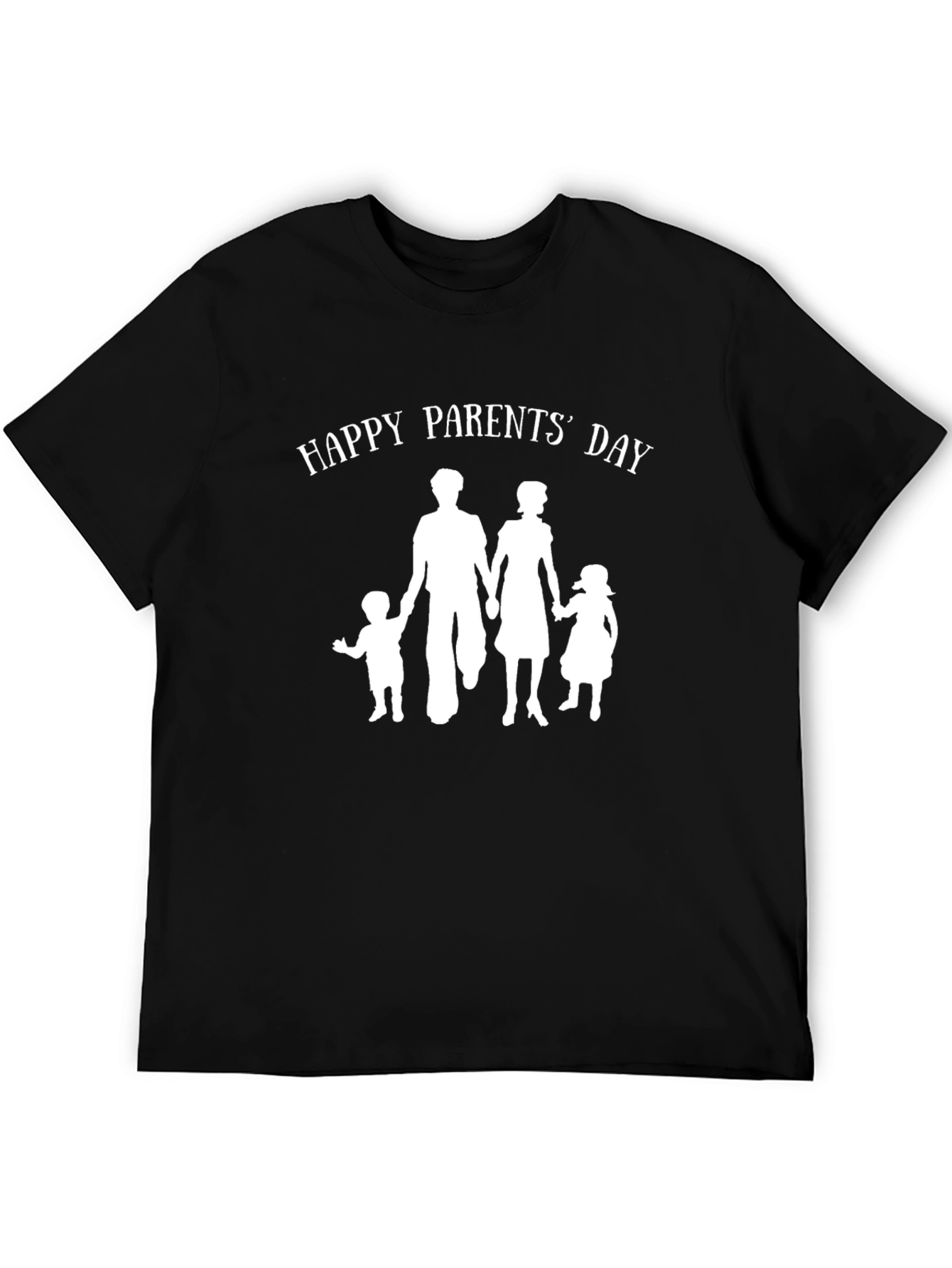 Happy Parents Day Graphic T-Shirt - Black