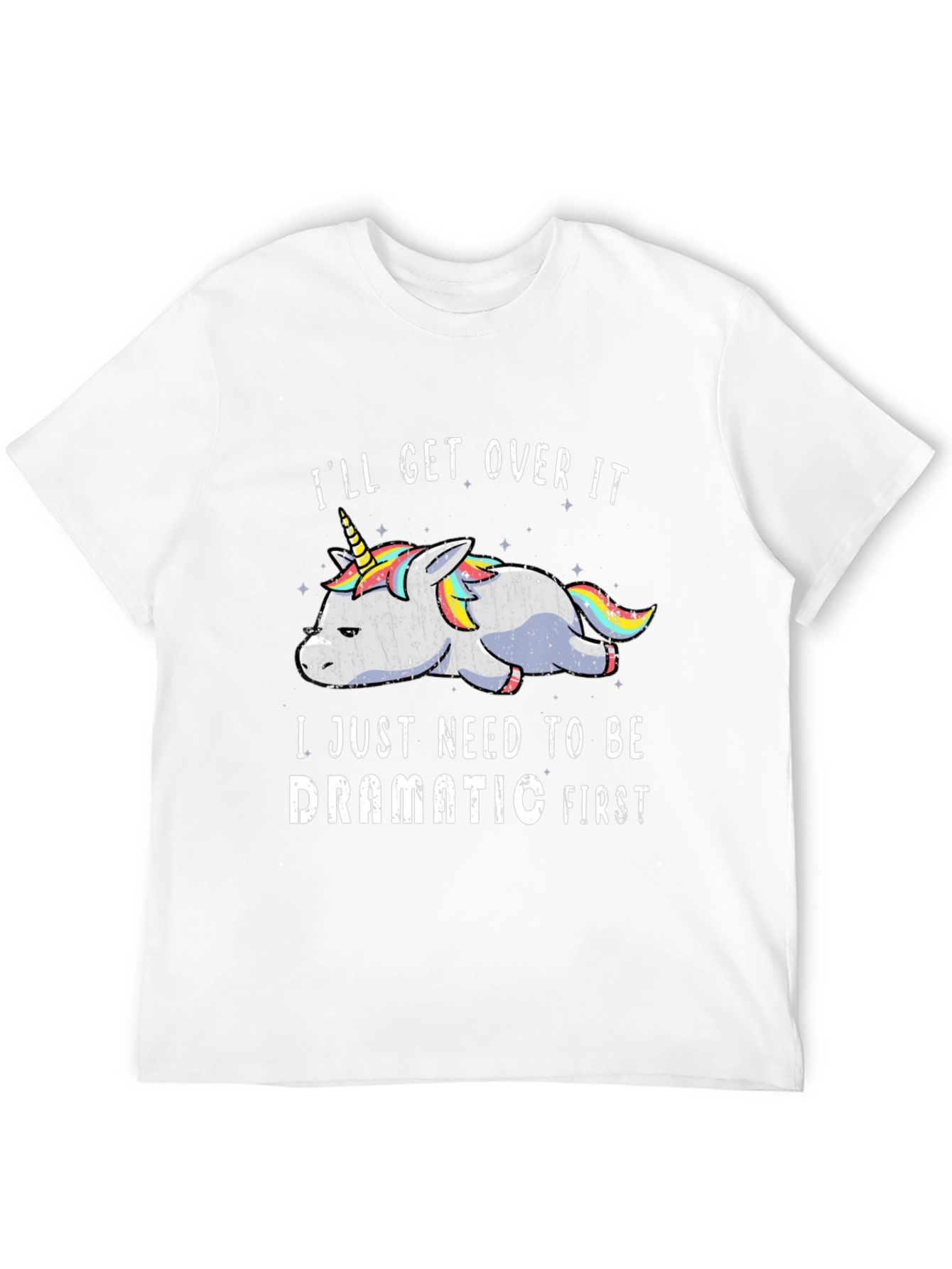 Dramatic Unicorn Graphic T-Shirt