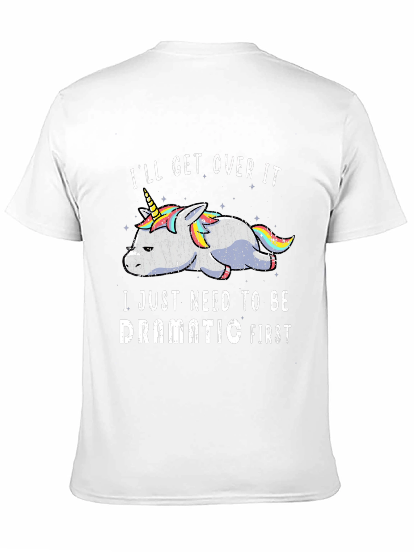 Dramatic Unicorn Graphic T-Shirt