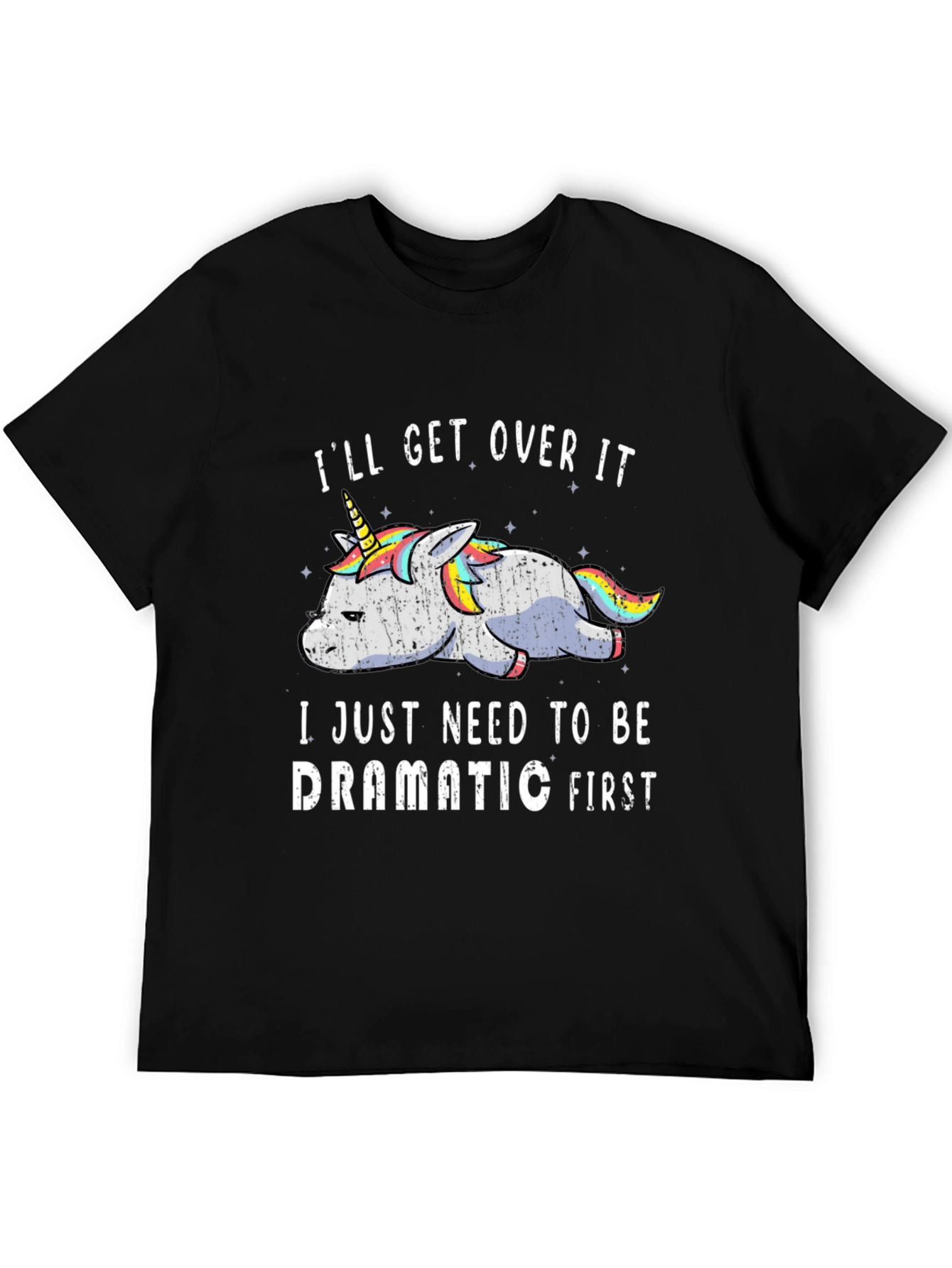 Dramatic Unicorn Graphic T-Shirt