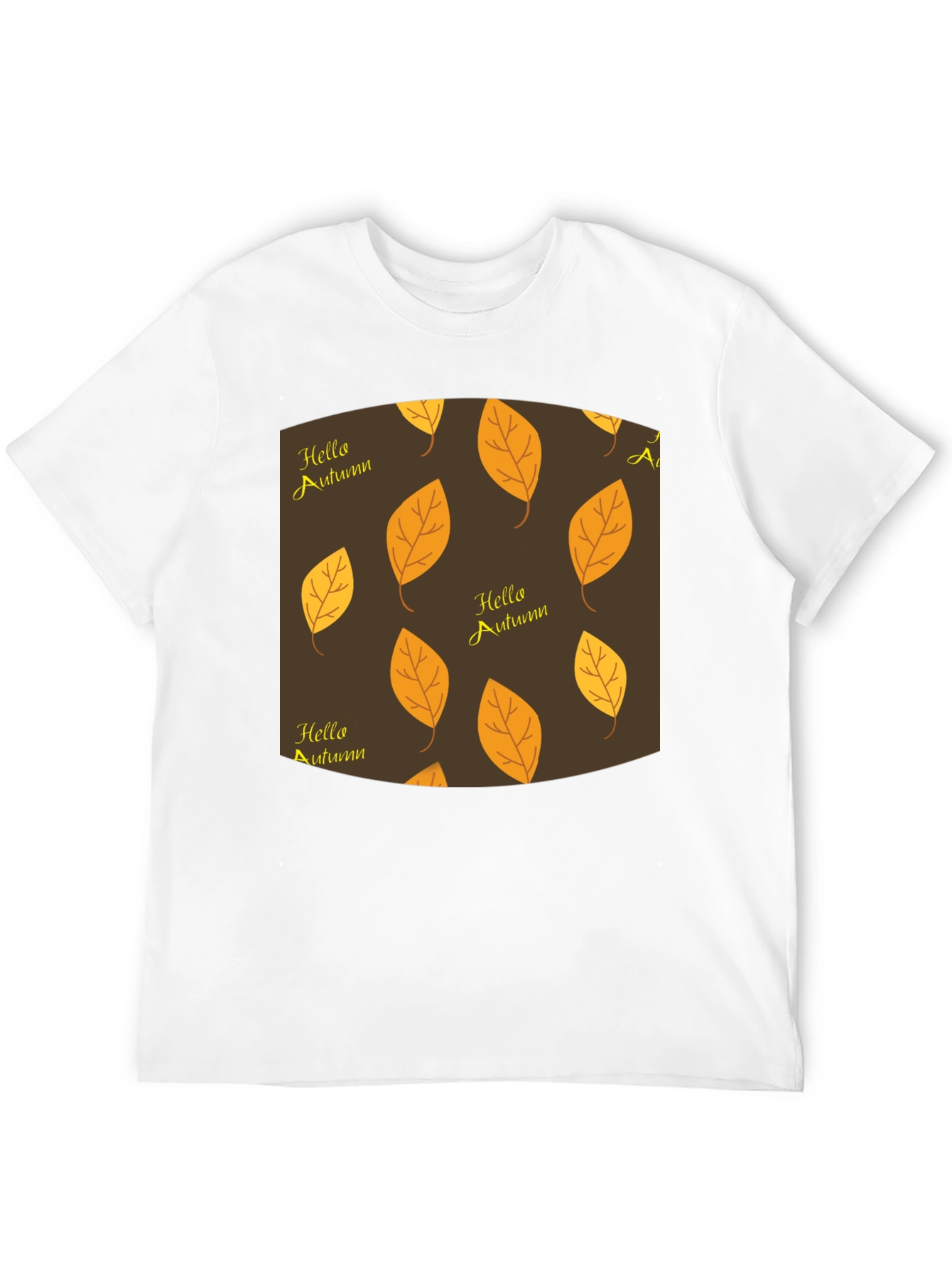 Autumn Leaves Graphic Tee - Hello Autumn