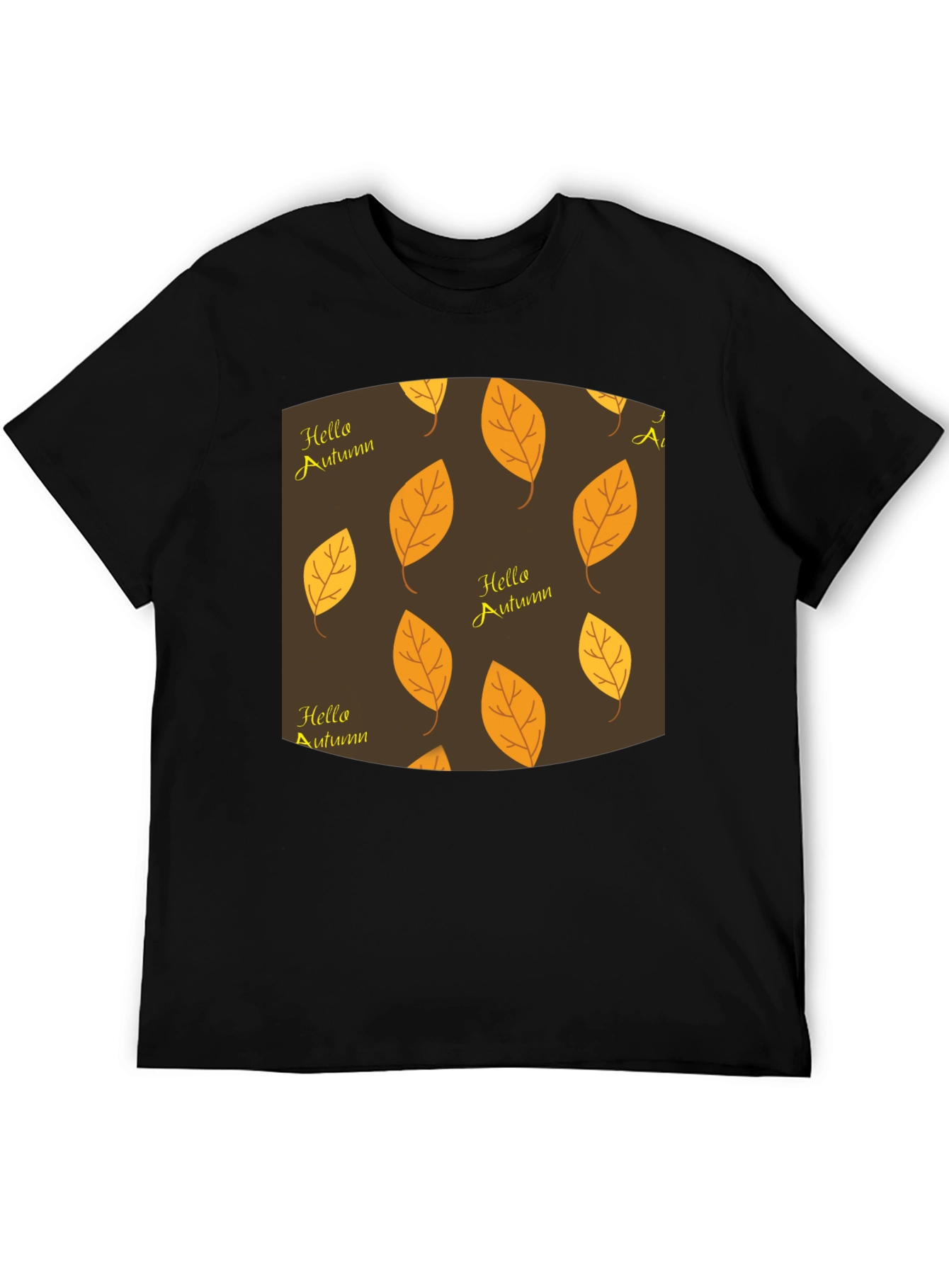 Autumn Leaves Graphic Tee - Hello Autumn