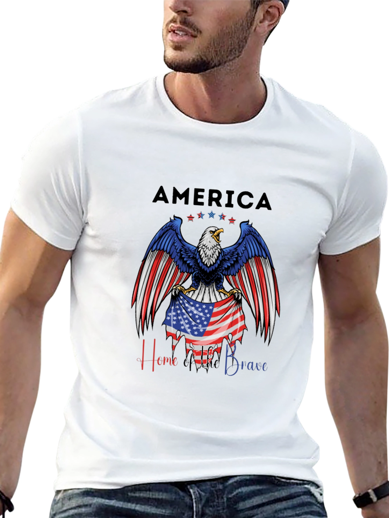 Patriotic America Eagle T-Shirt