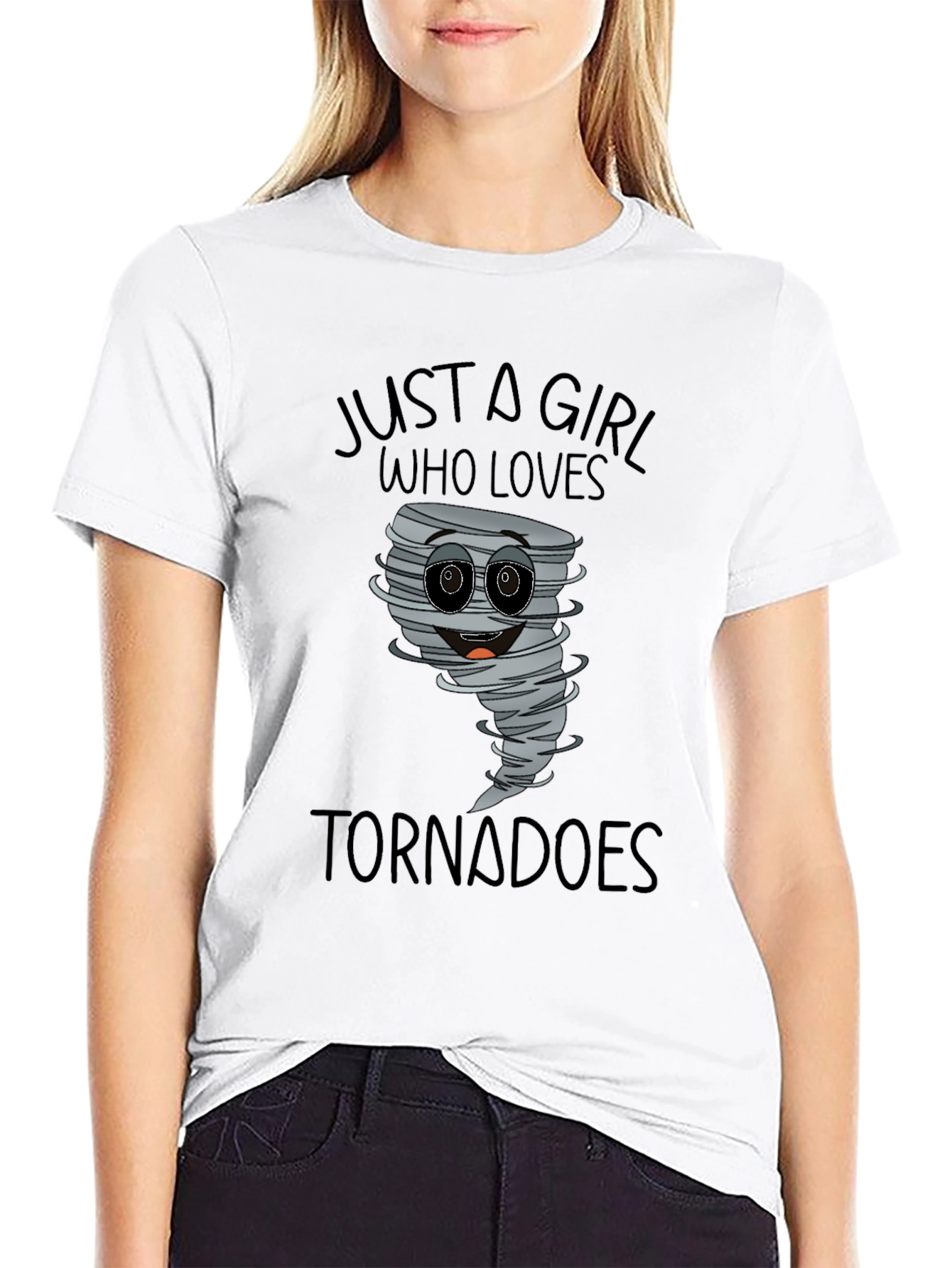 Just A Girl Who Loves Tornadoes T-Shirt