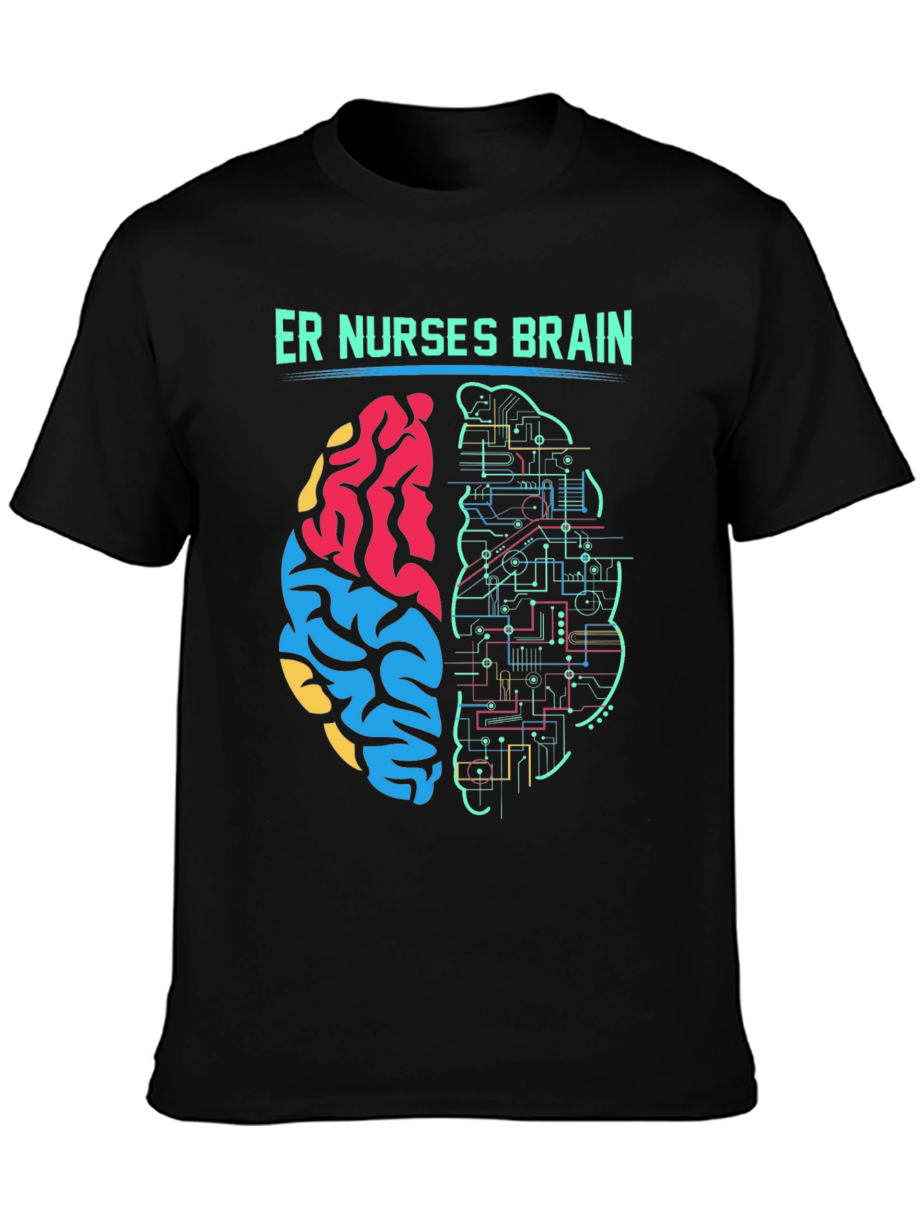 ER Nurse Brain T-Shirt - Medical Humor Tee
