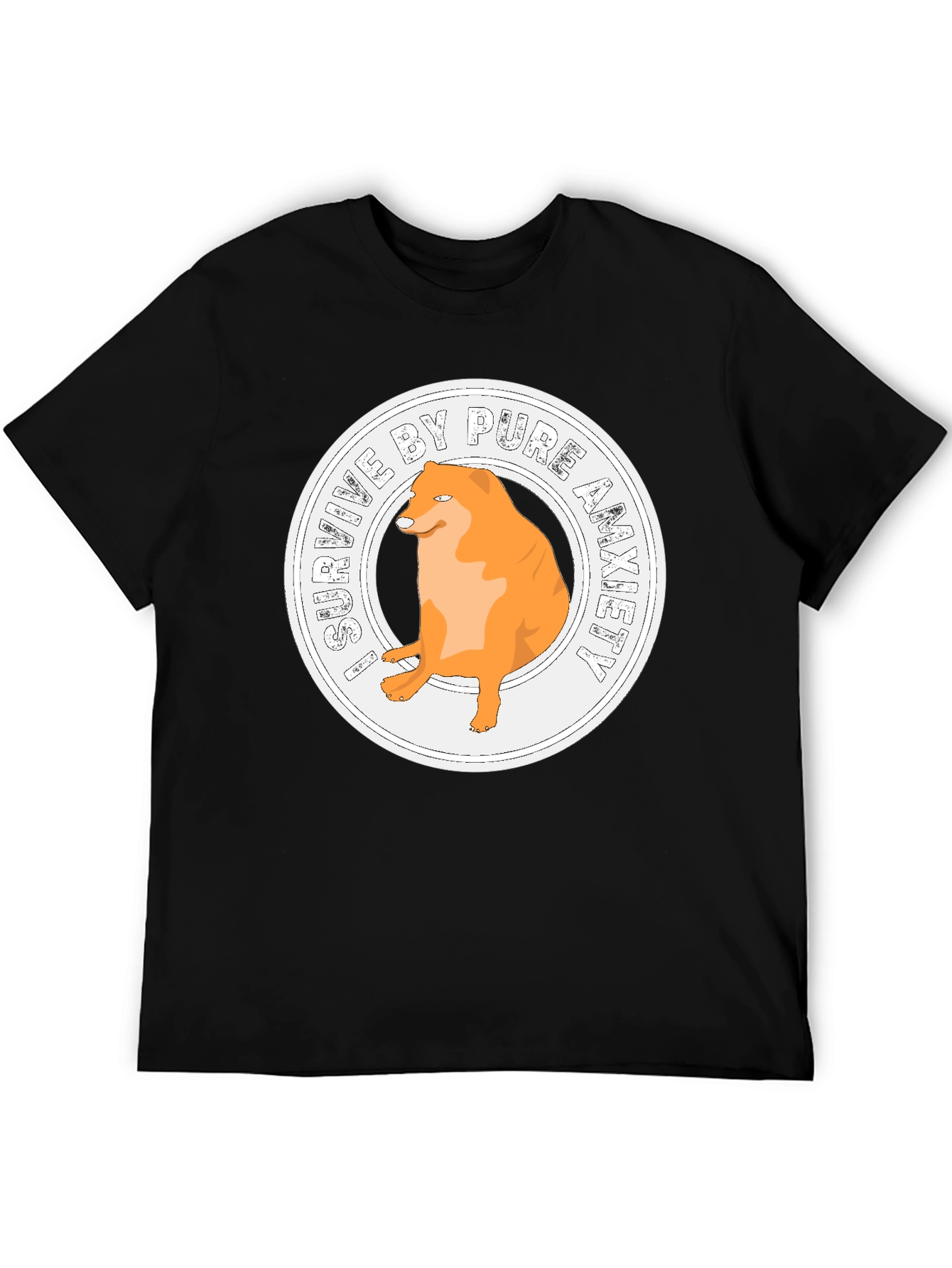 Anxiety Doge T-Shirt - Meme Humor Tee