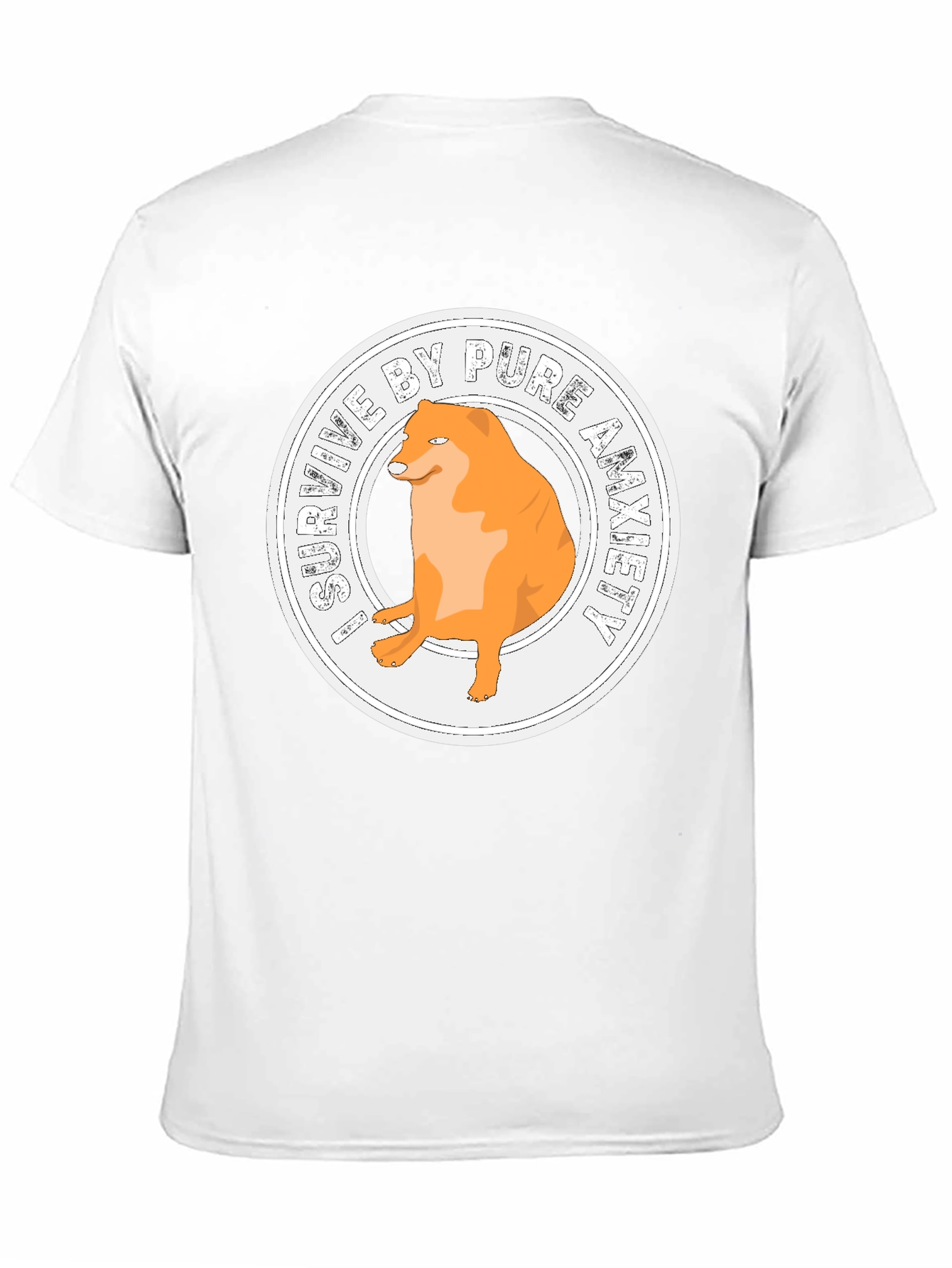Anxiety Doge T-Shirt - Meme Humor Tee