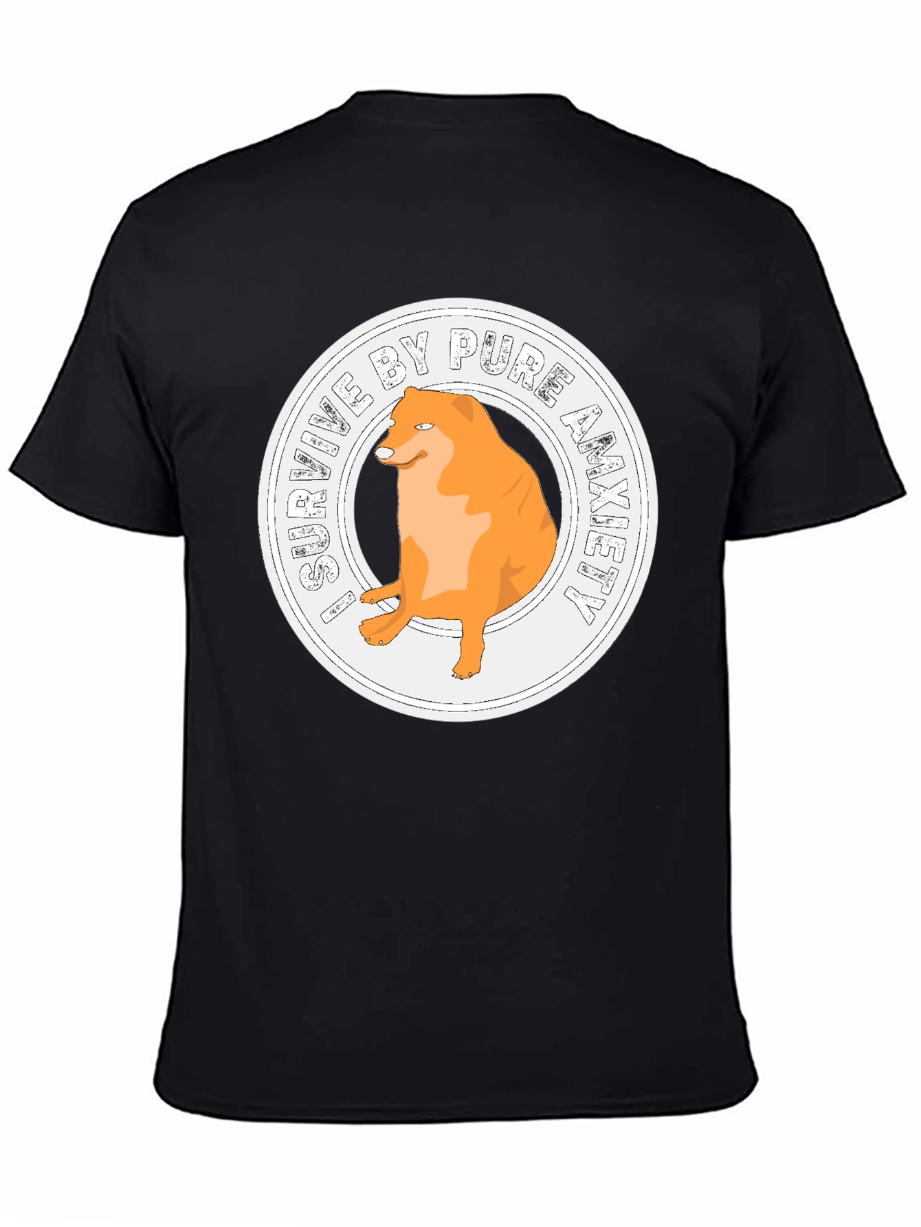 Anxiety Doge T-Shirt - Meme Humor Tee