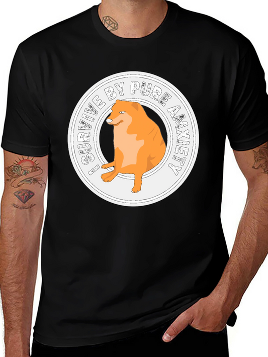 Anxiety Doge T-Shirt - Meme Humor Tee