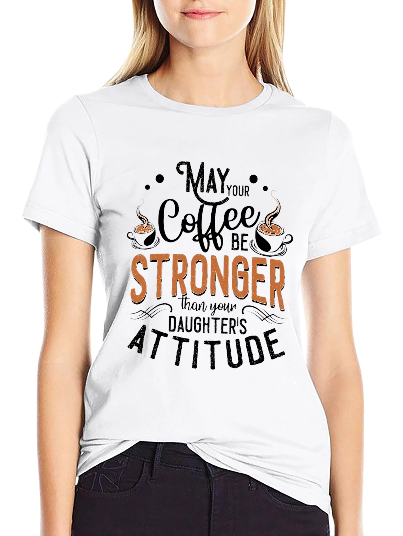 Funny Coffee Lover T-Shirt: Daughters Attitude Tee