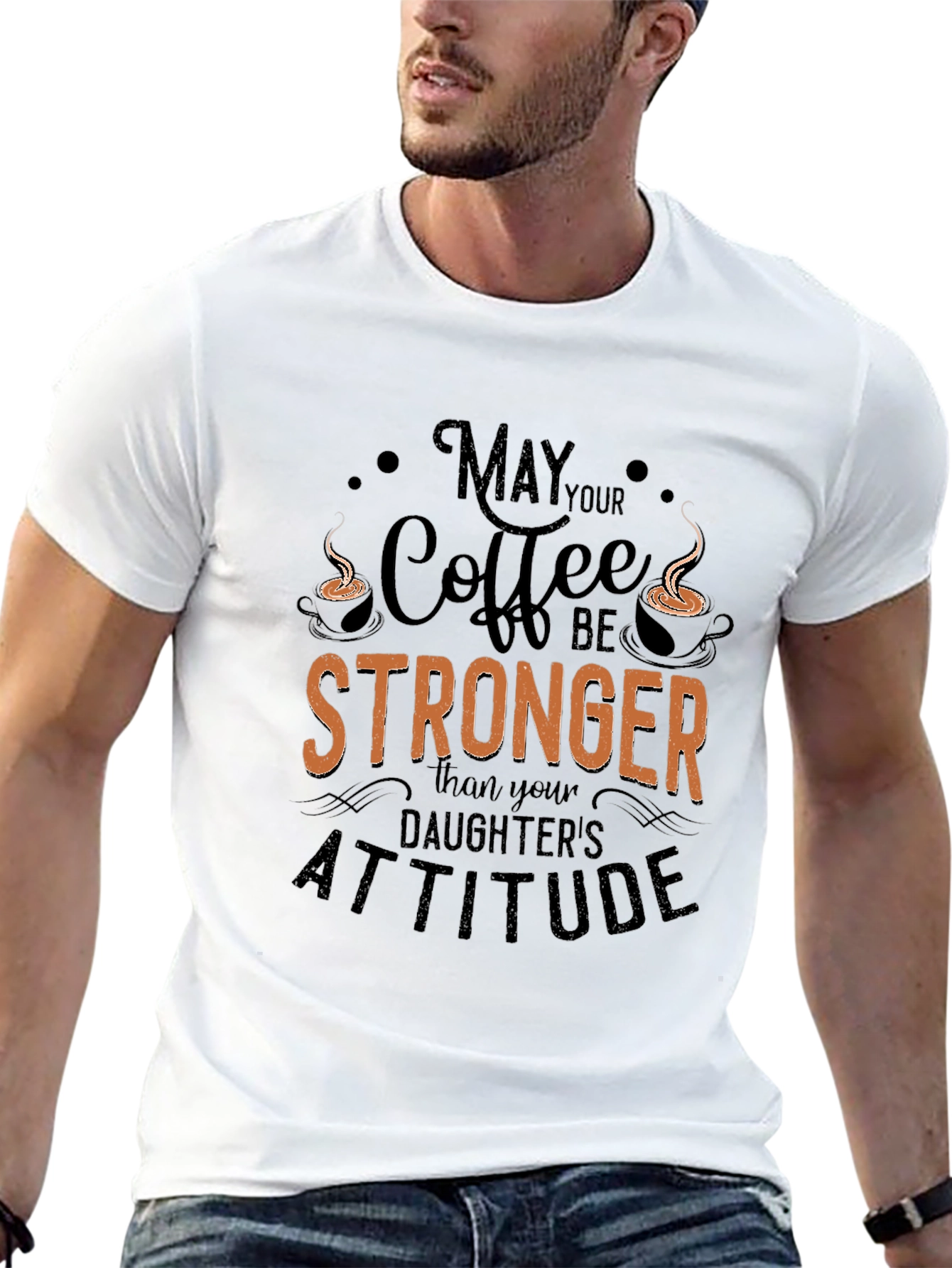 Funny Coffee Lover T-Shirt: Daughters Attitude Tee