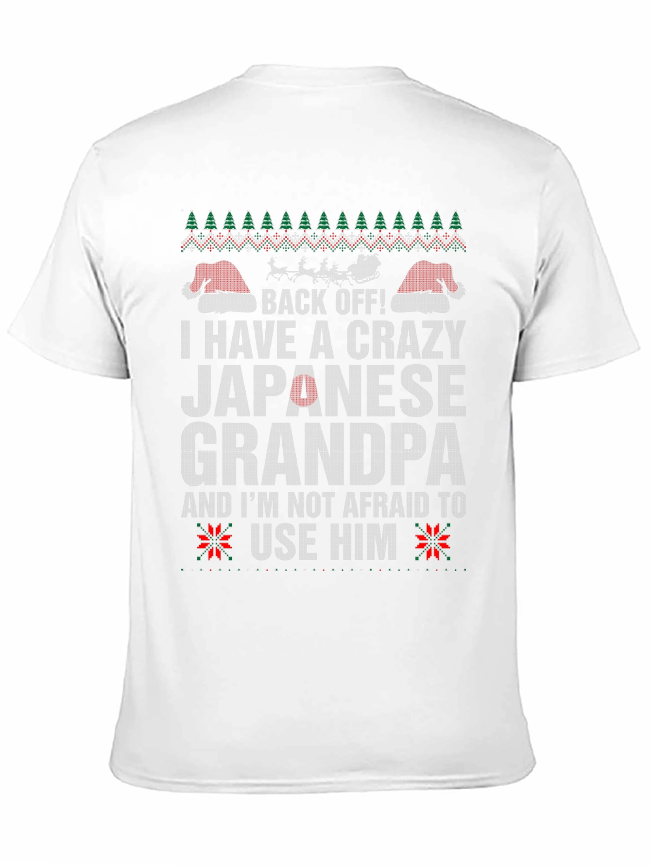 Crazy Japanese Grandpa Christmas T-Shirt
