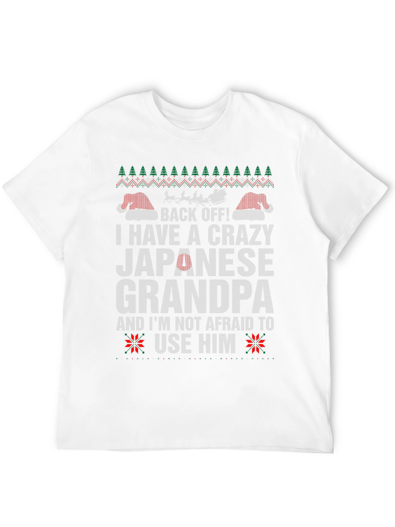 Crazy Japanese Grandpa Christmas T-Shirt