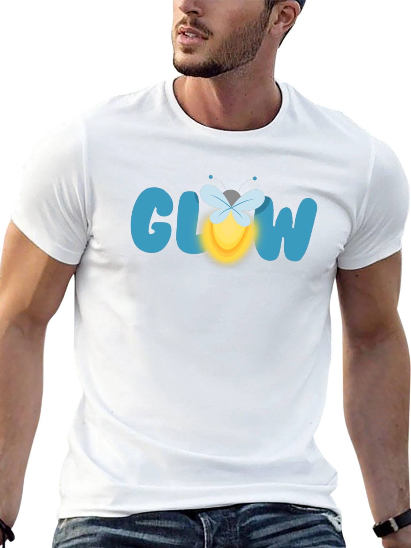 Glow Firefly Graphic Tee - Black