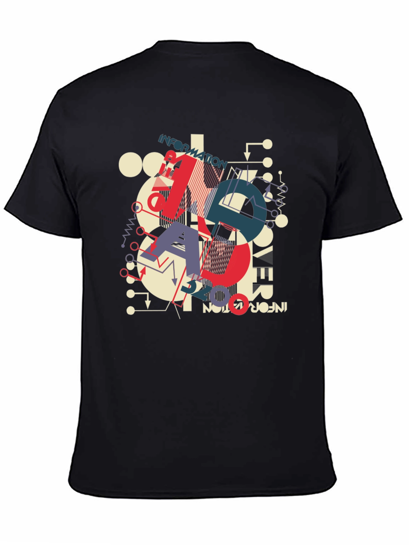 Geometric Information Graphic T-Shirt
