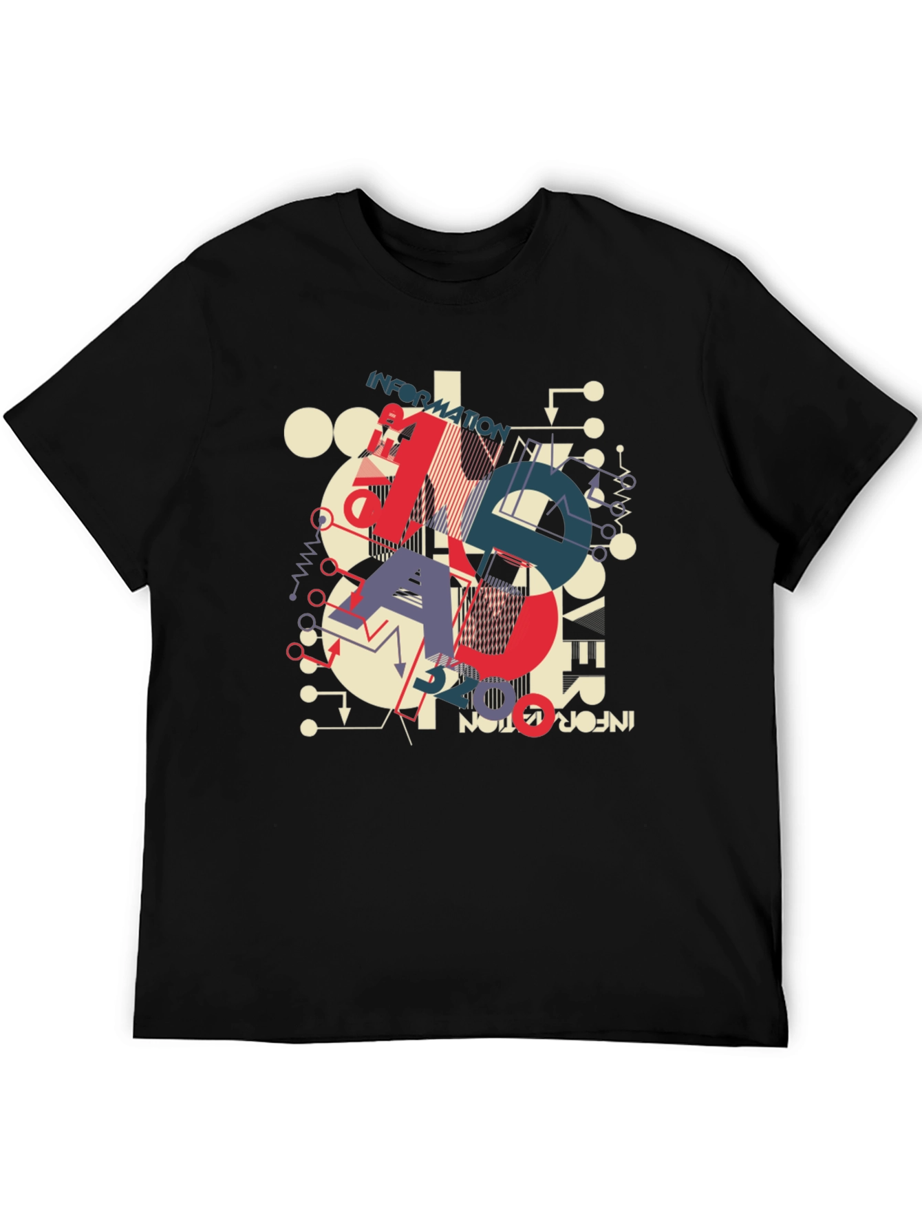 Geometric Information Graphic T-Shirt