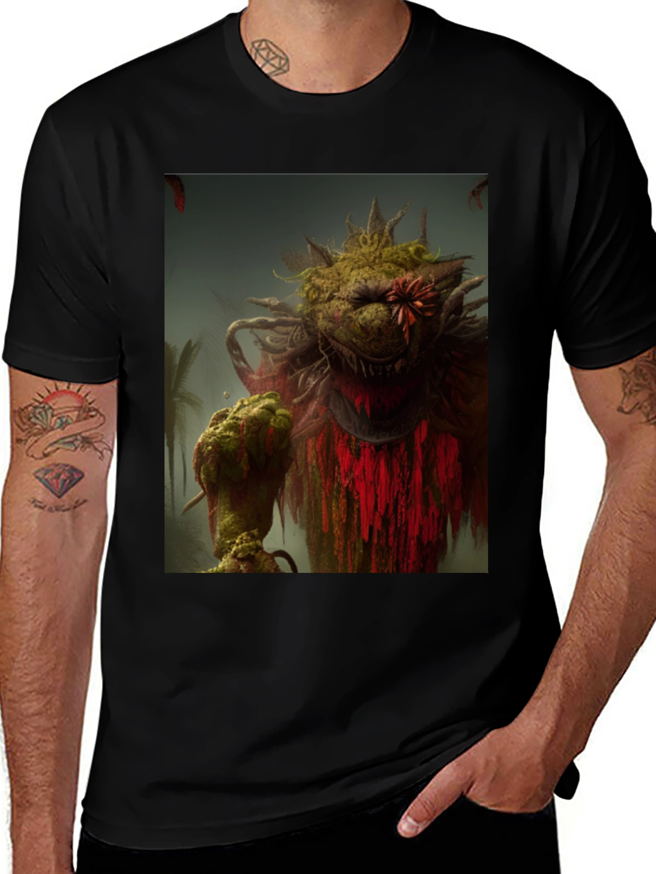 Monster Graphic Tee - Unique Print T-Shirt