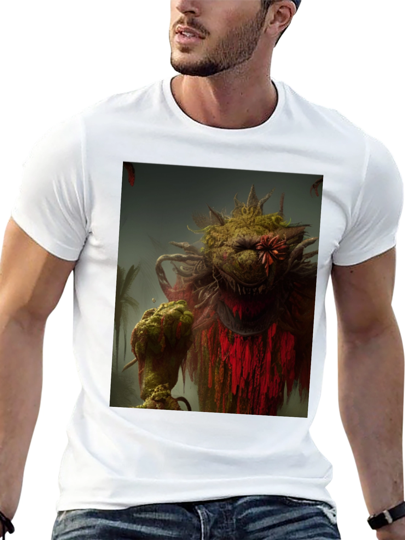 Monster Graphic Tee - Unique Print T-Shirt