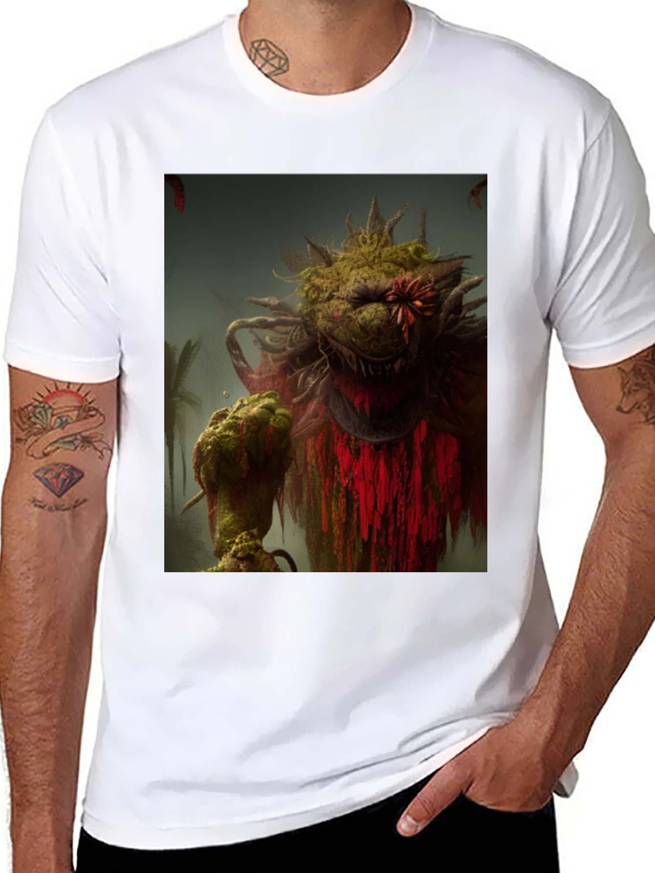 Monster Graphic Tee - Unique Print T-Shirt