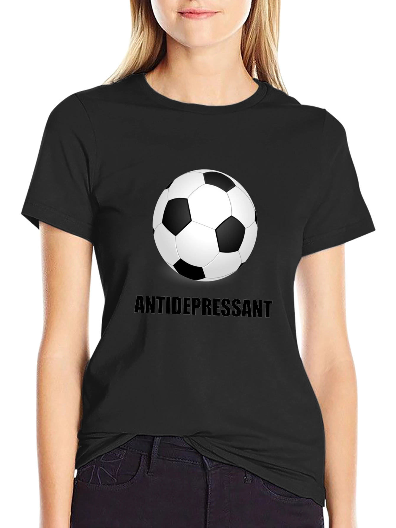 Soccer Ball Antidepressant Graphic Tee