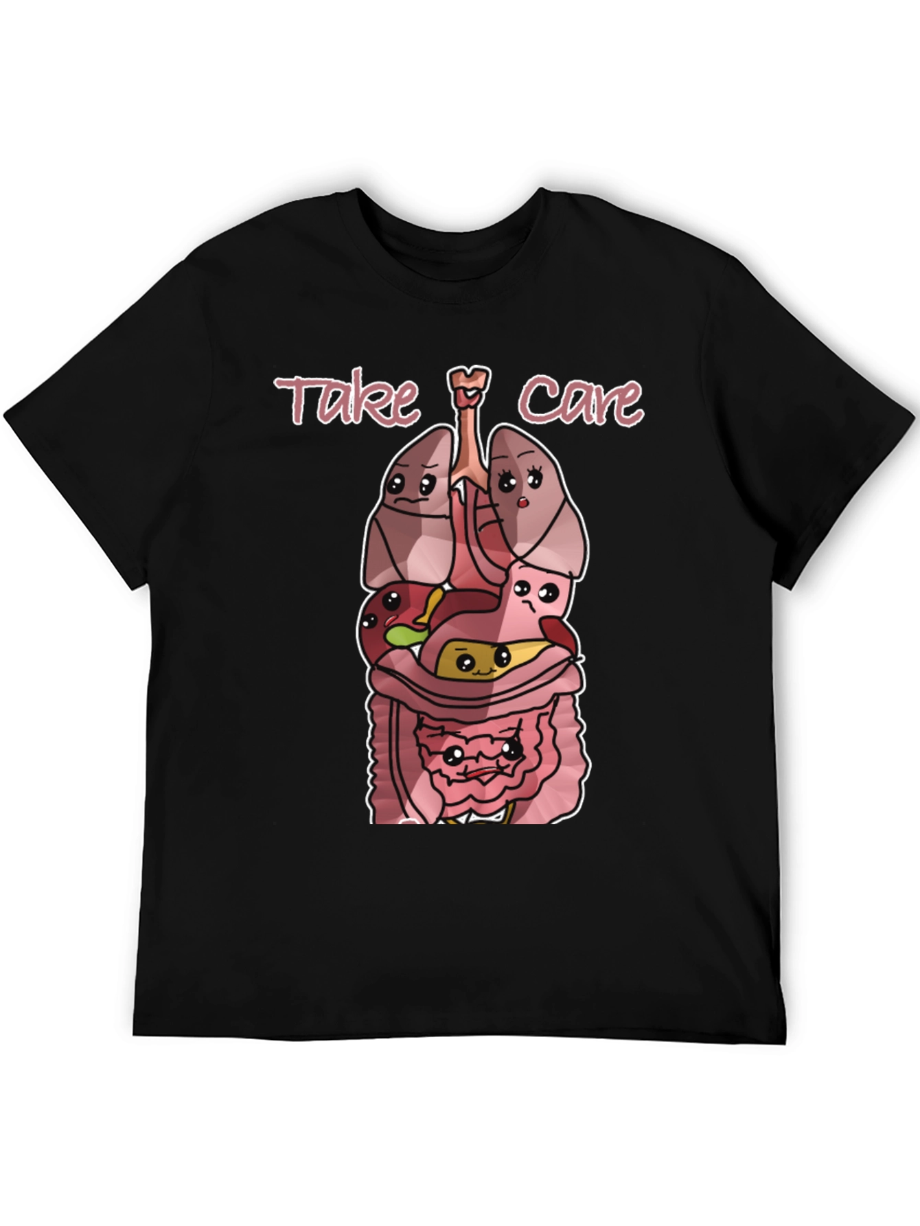 Anatomically Correct Take Care Black T-Shirt