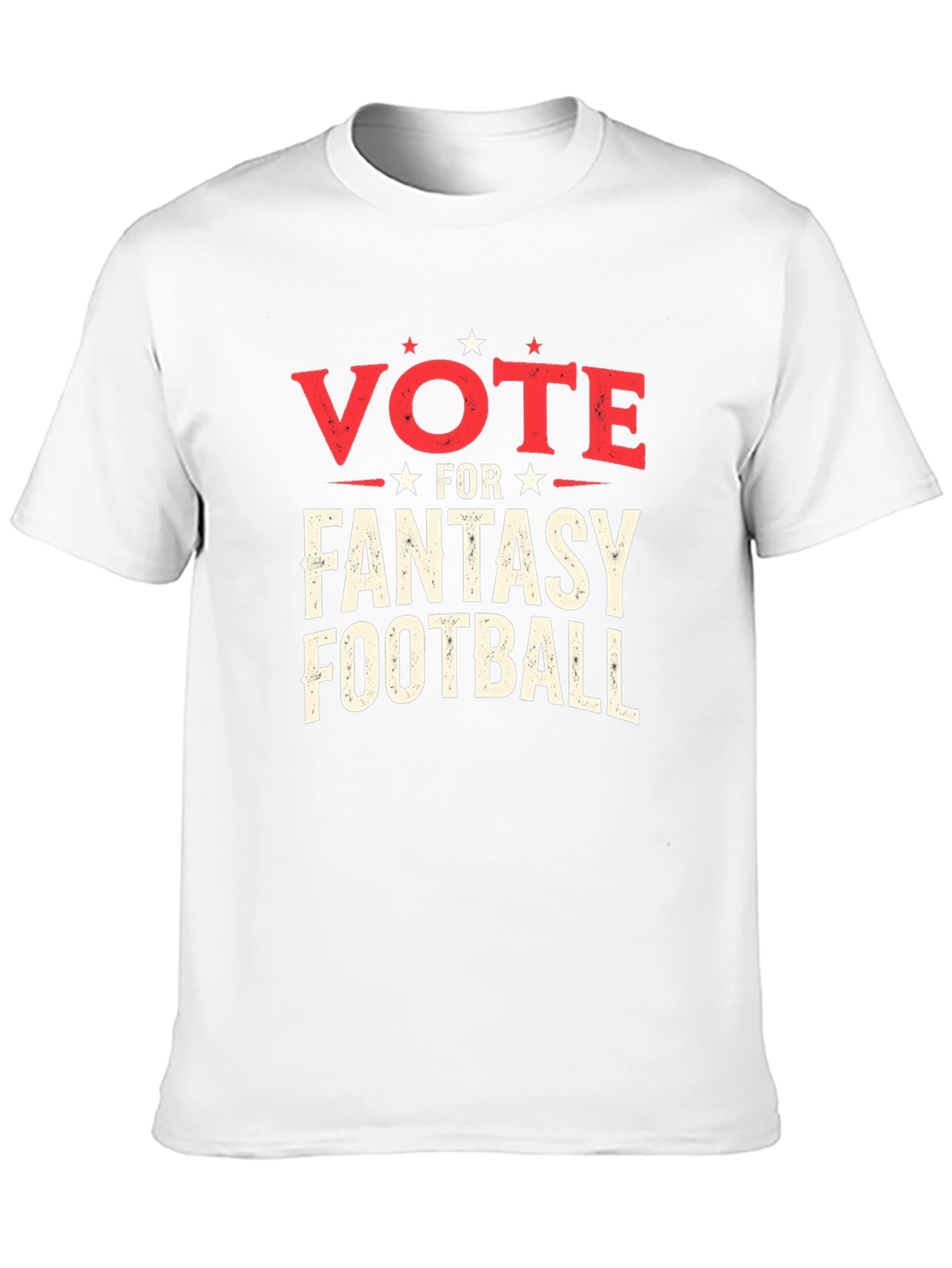 Vote Fantasy Football Black Graphic T-Shirt