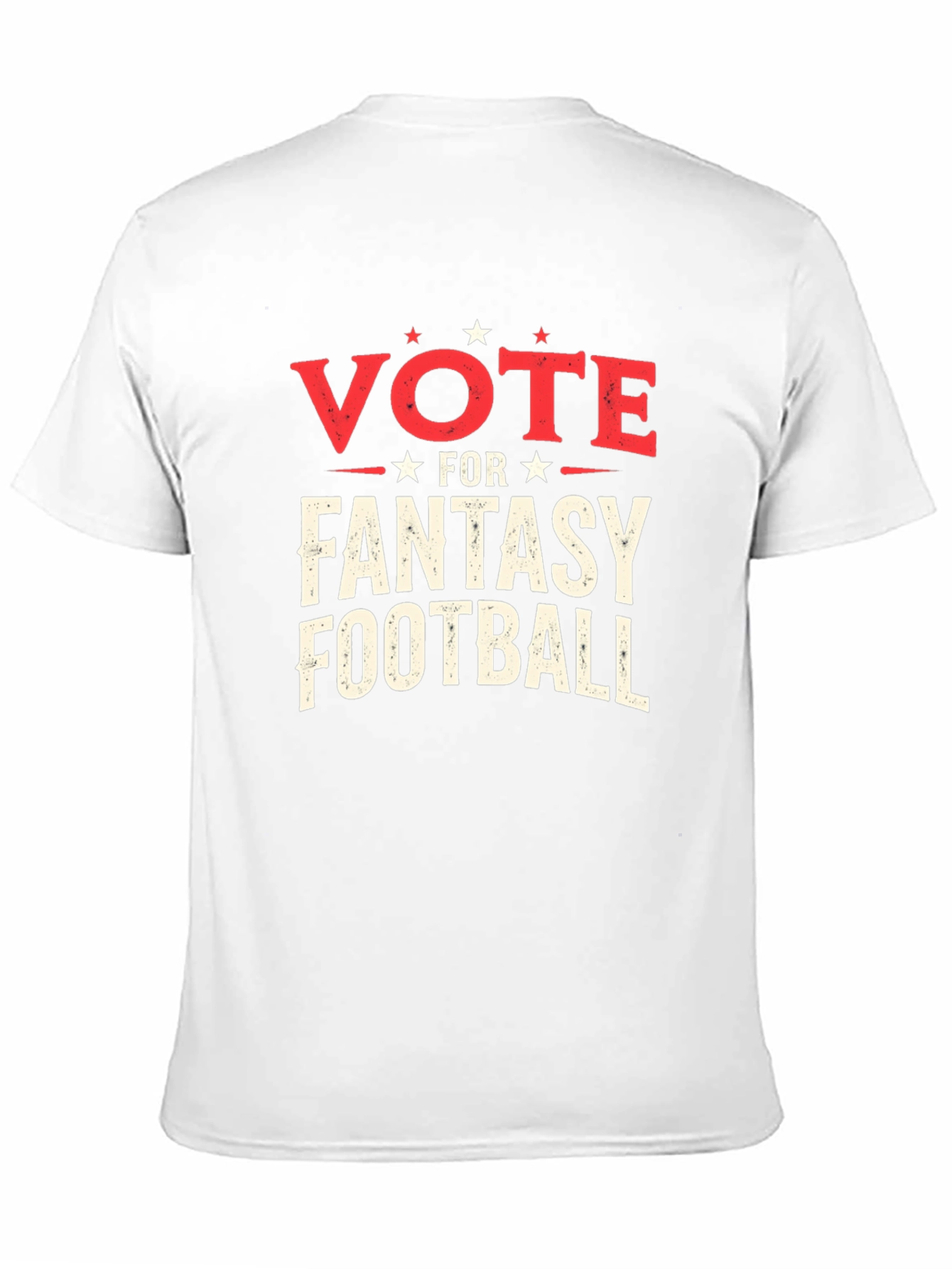 Vote Fantasy Football Black Graphic T-Shirt