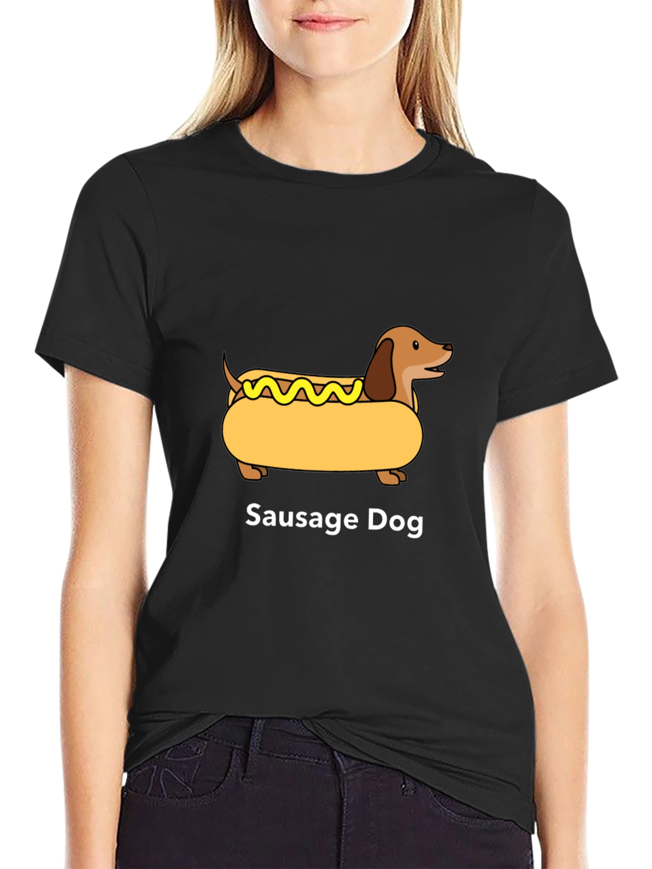 Sausage Dog Graphic T-Shirt - Unisex Cotton Tee