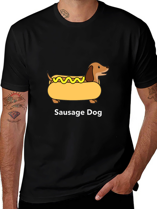 Sausage Dog Graphic T-Shirt - Unisex Cotton Tee