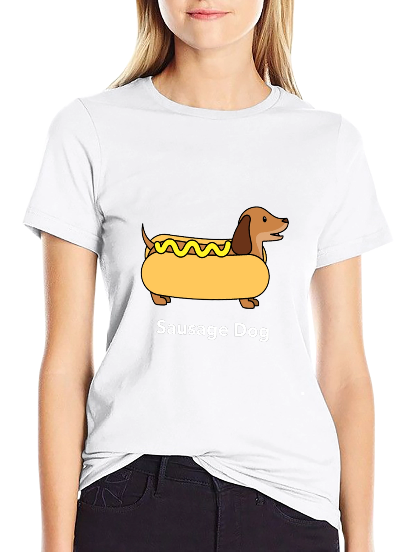 Sausage Dog Graphic T-Shirt - Unisex Cotton Tee