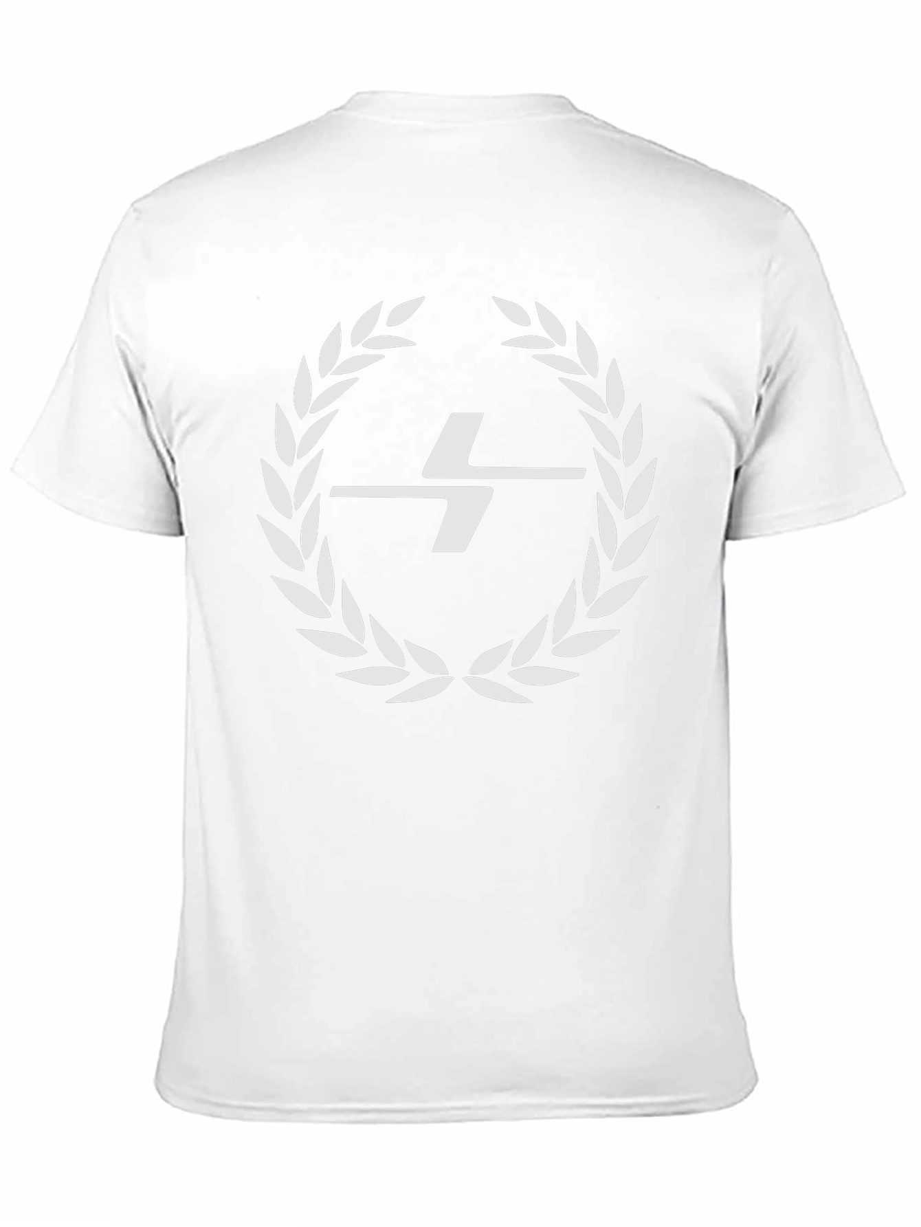 Graphic Tee: Laurel Wreath & Abstract Logo - Black