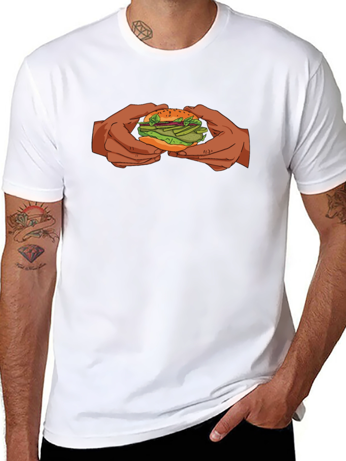 Burger Graphic Tee - Comfort and Style