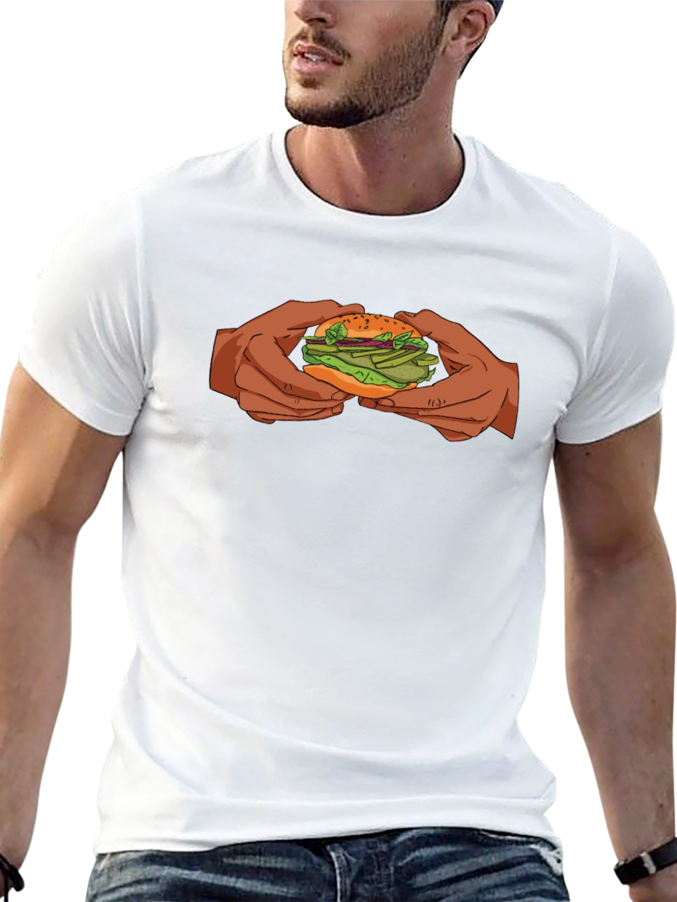 Burger Graphic Tee - Comfort and Style