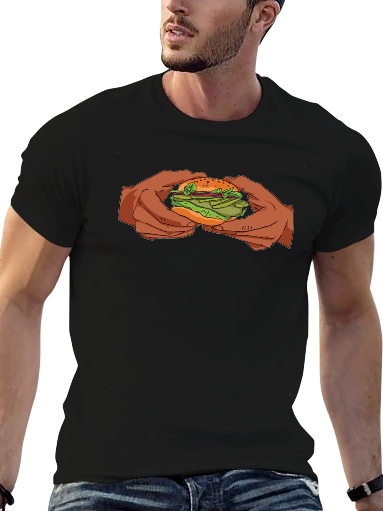 Burger Graphic Tee - Comfort and Style