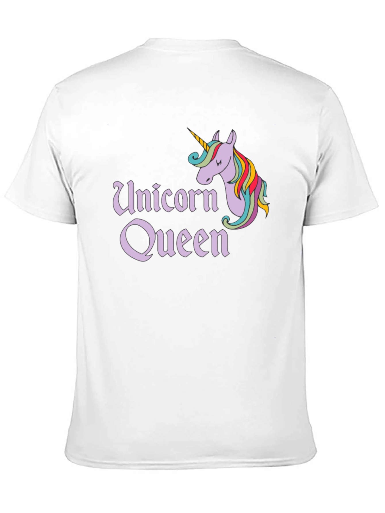 Unicorn Queen Black Graphic Tee
