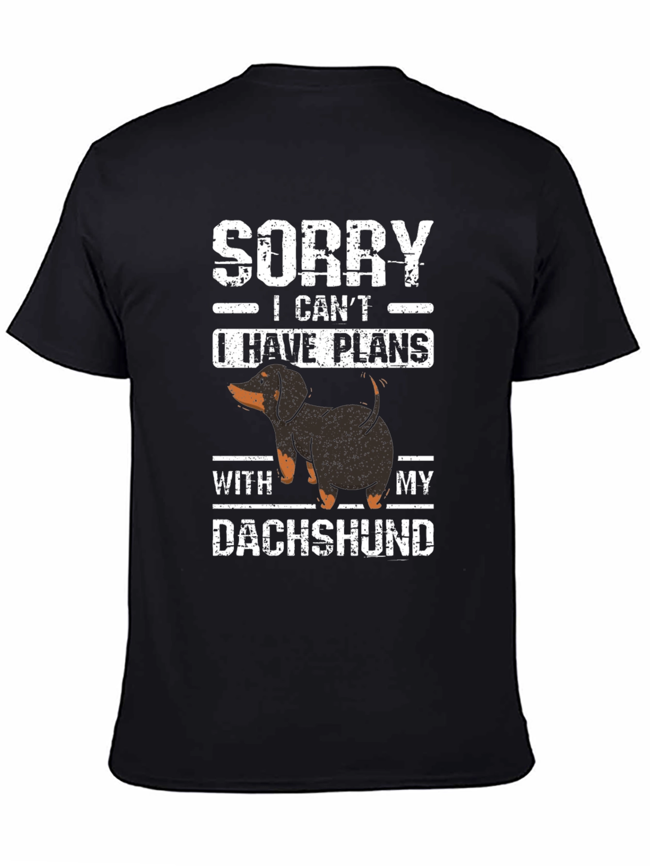 Dachshund Plans T-Shirt Funny Dog Lover Tee