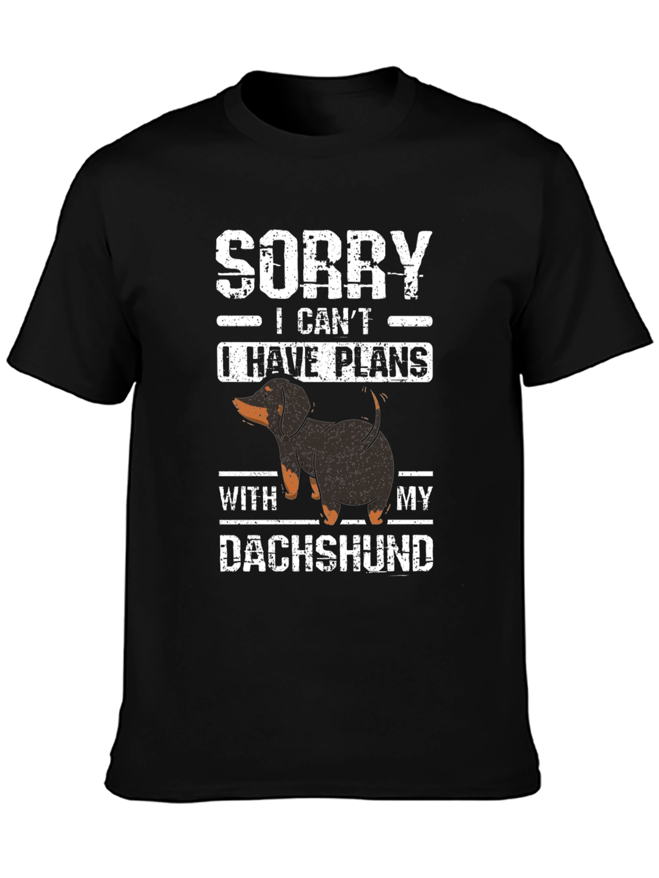 Dachshund Plans T-Shirt Funny Dog Lover Tee