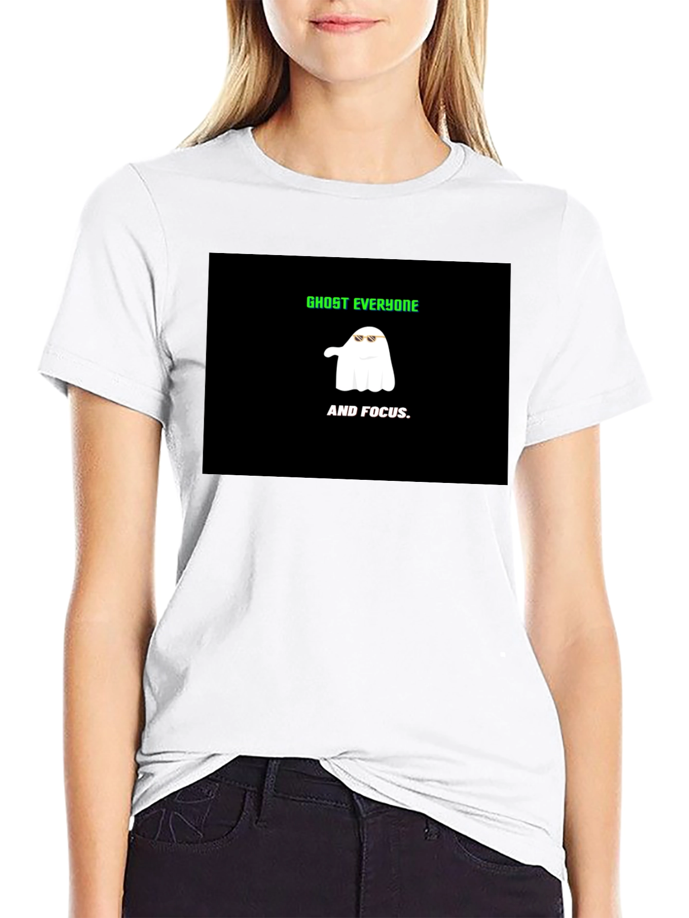 Ghost Everyone and Focus Graphic Tee