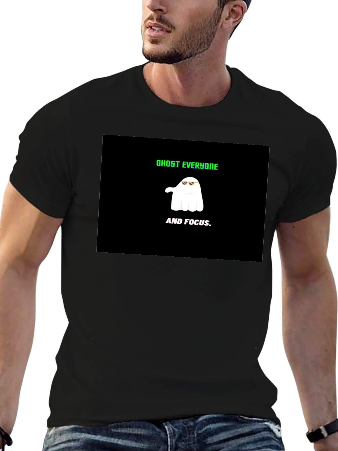 Ghost Everyone and Focus Graphic Tee