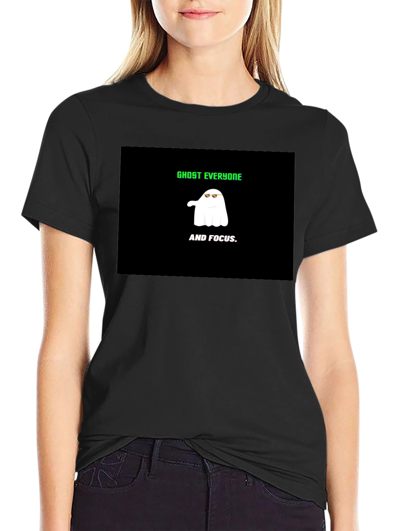 Ghost Everyone and Focus Graphic Tee