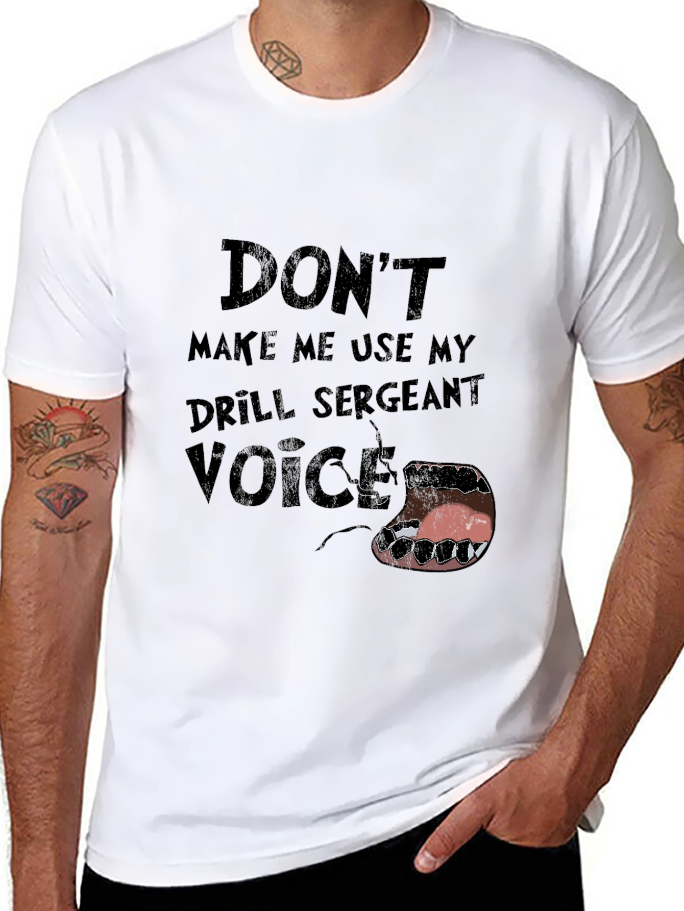 Drill Sergeant Voice Graphic Tee