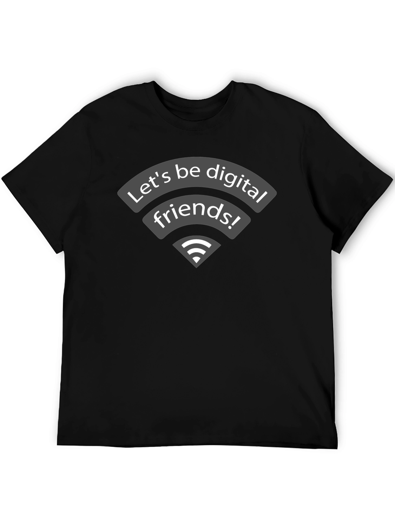 Digital Friends Graphic Tee - Black T-Shirt