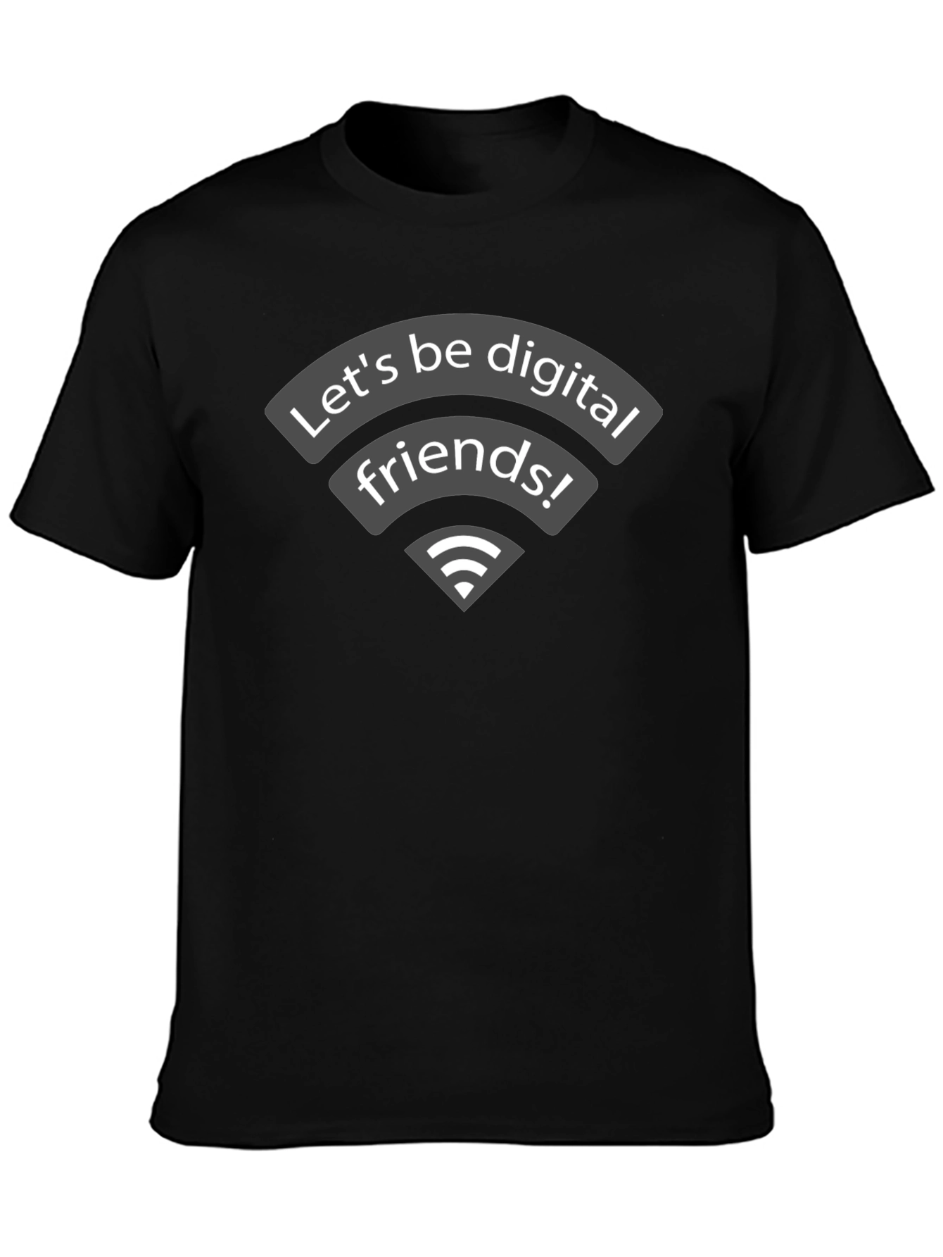 Digital Friends Graphic Tee - Black T-Shirt