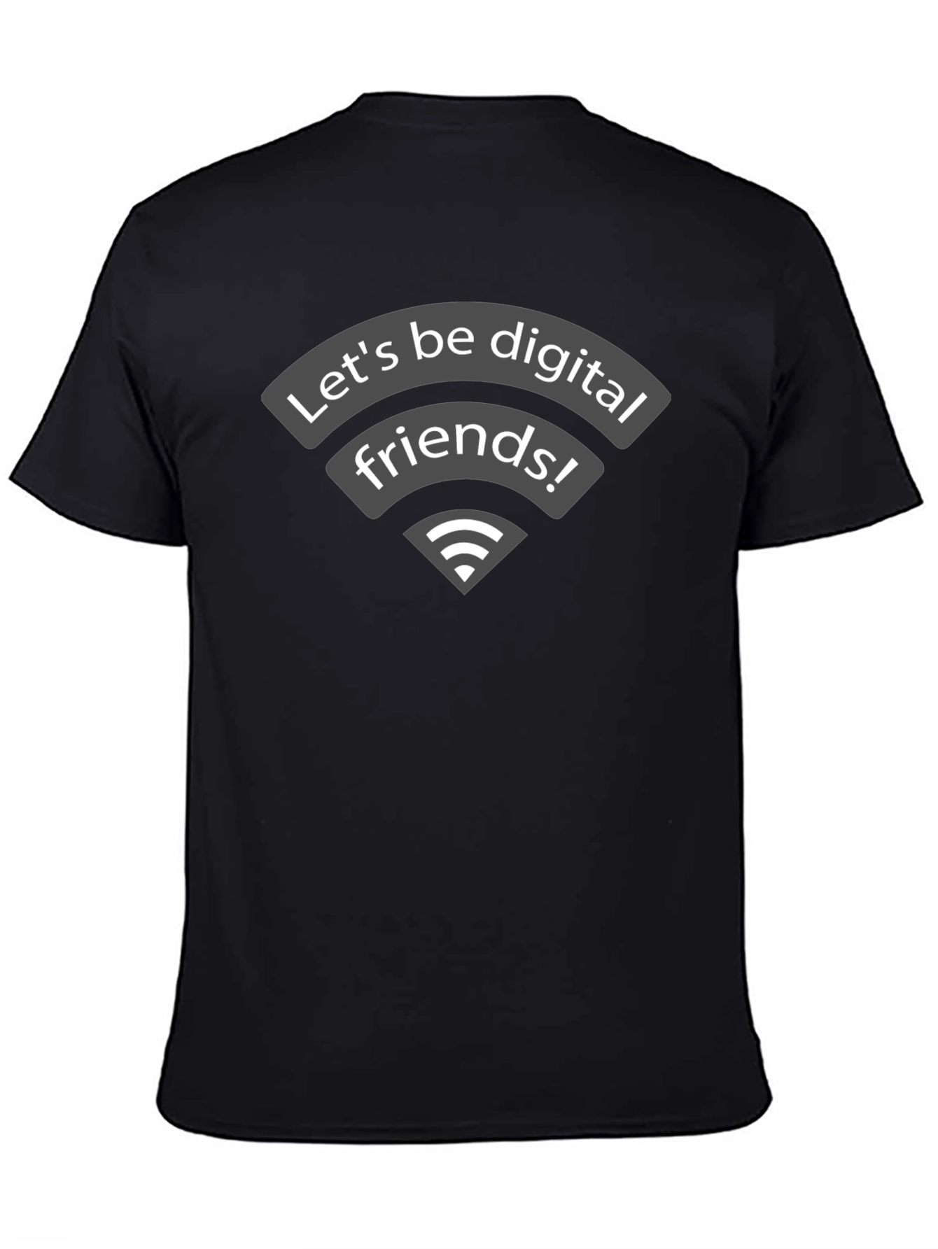 Digital Friends Graphic Tee - Black T-Shirt