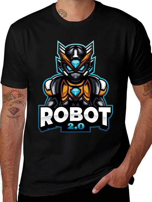 Robot 2.0 Graphic Tee - Cool Sci-Fi Design