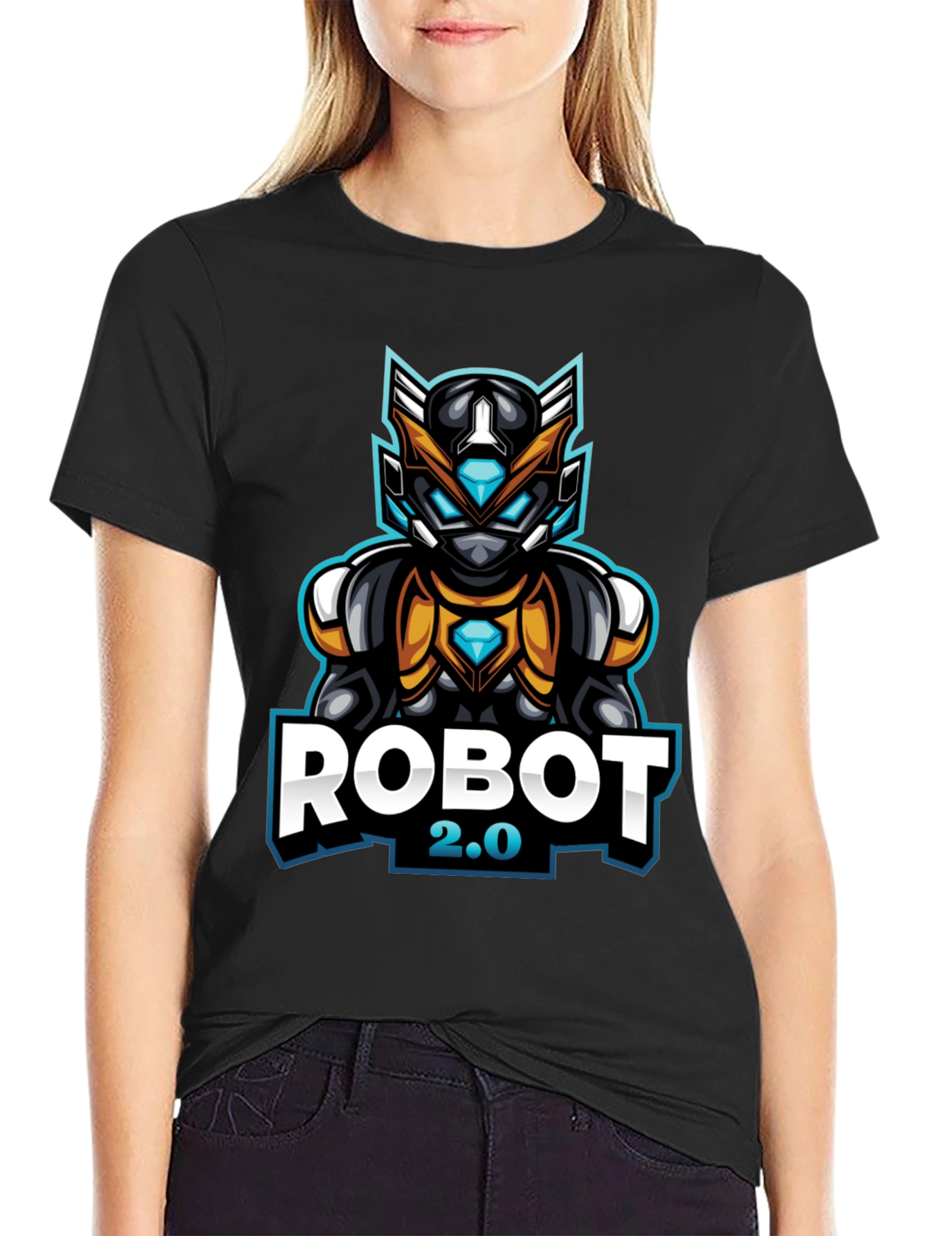 Robot 2.0 Graphic Tee - Cool Sci-Fi Design