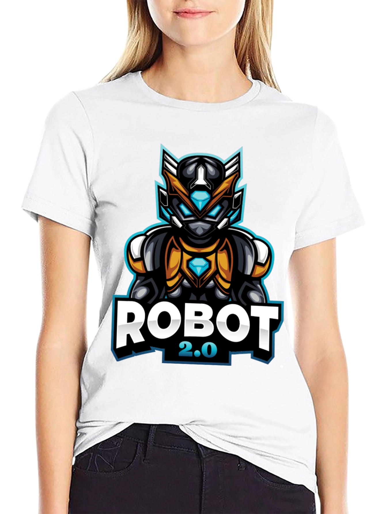 Robot 2.0 Graphic Tee - Cool Sci-Fi Design