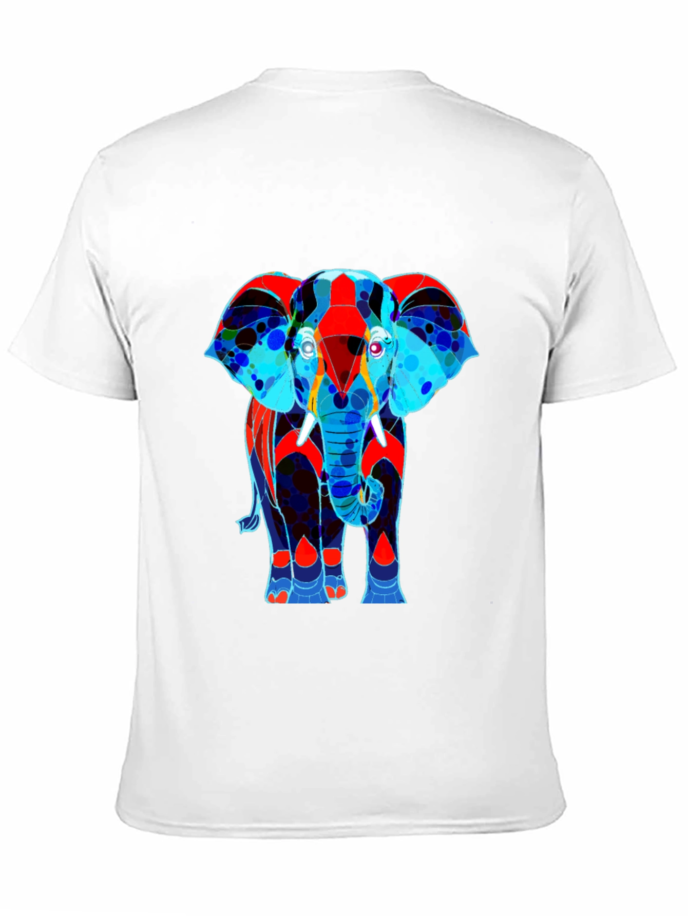 Abstract Elephant Graphic Tee - Stylish Mens T-Shirt
